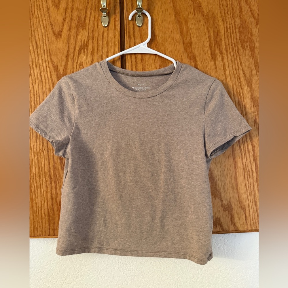 Abercrombie & Fitch Gray Baby Tee